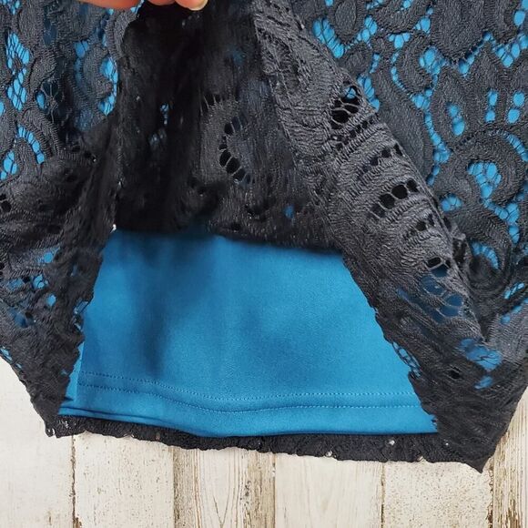 Orsay Lace Overlay Sleeveless Dress Black Size 4 - Picture 5 of 12